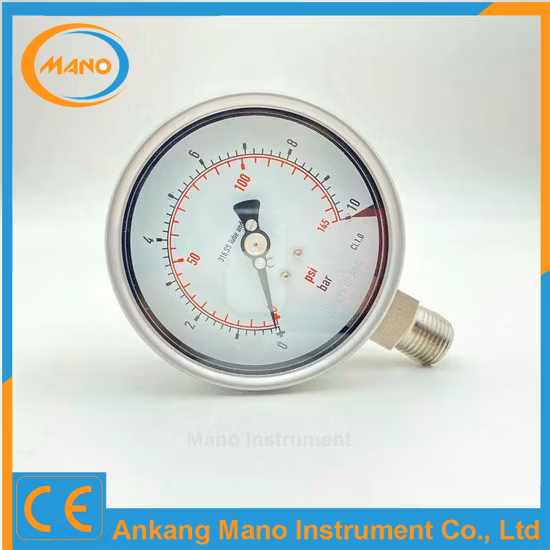 Manometro personalizzato in acciaio inossidabile 304 all'ingrosso di alta qualità con guarnizione a membrana e manometro