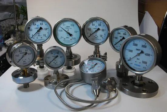 Manometro a membrana in acciaio inox da 4