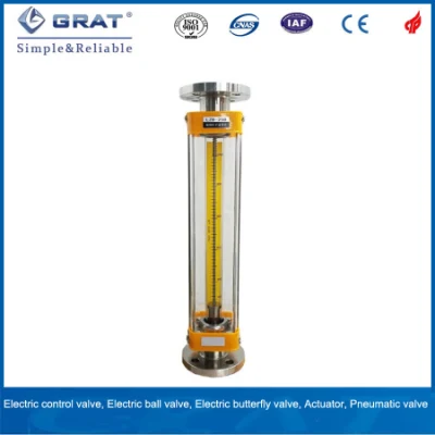 Rotametro dell'aria del misuratore di portata con tubo di vetro resistente alla corrosione Lzb